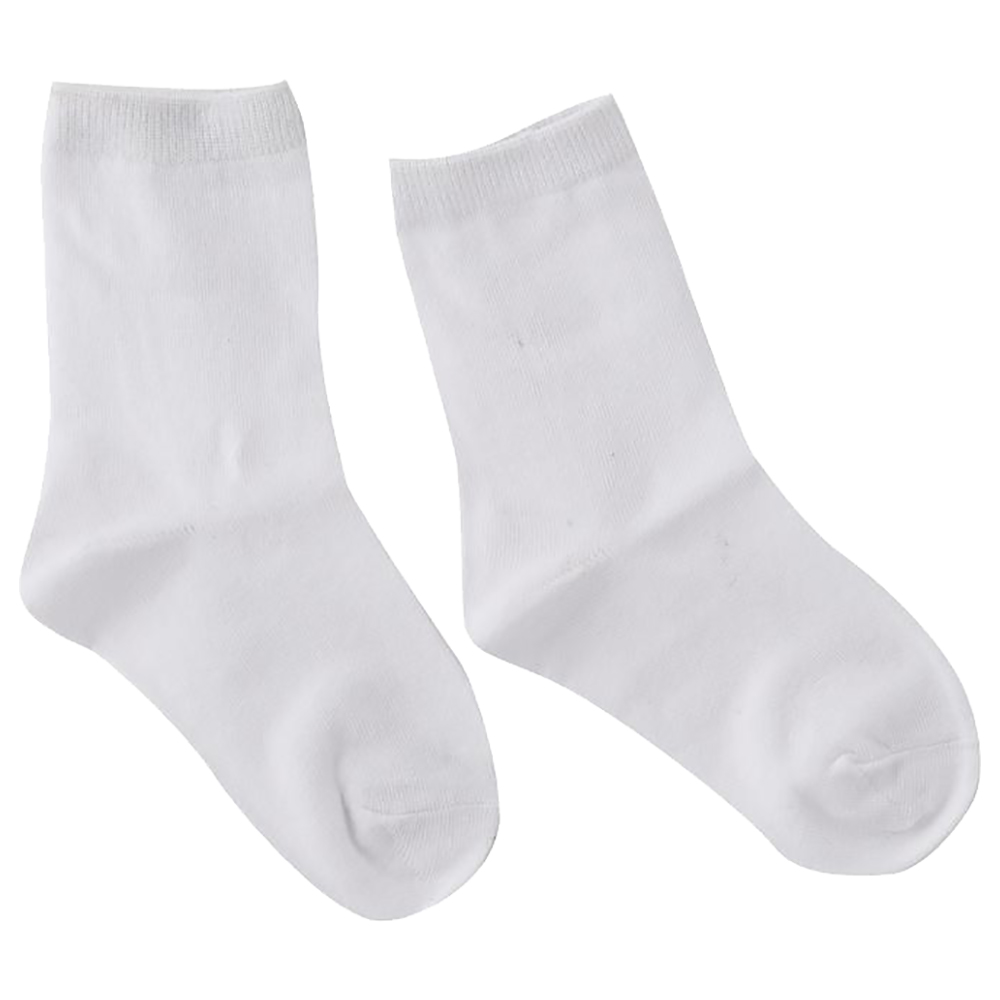 Genius - 3pc-Set - Kids Crew Socks - White