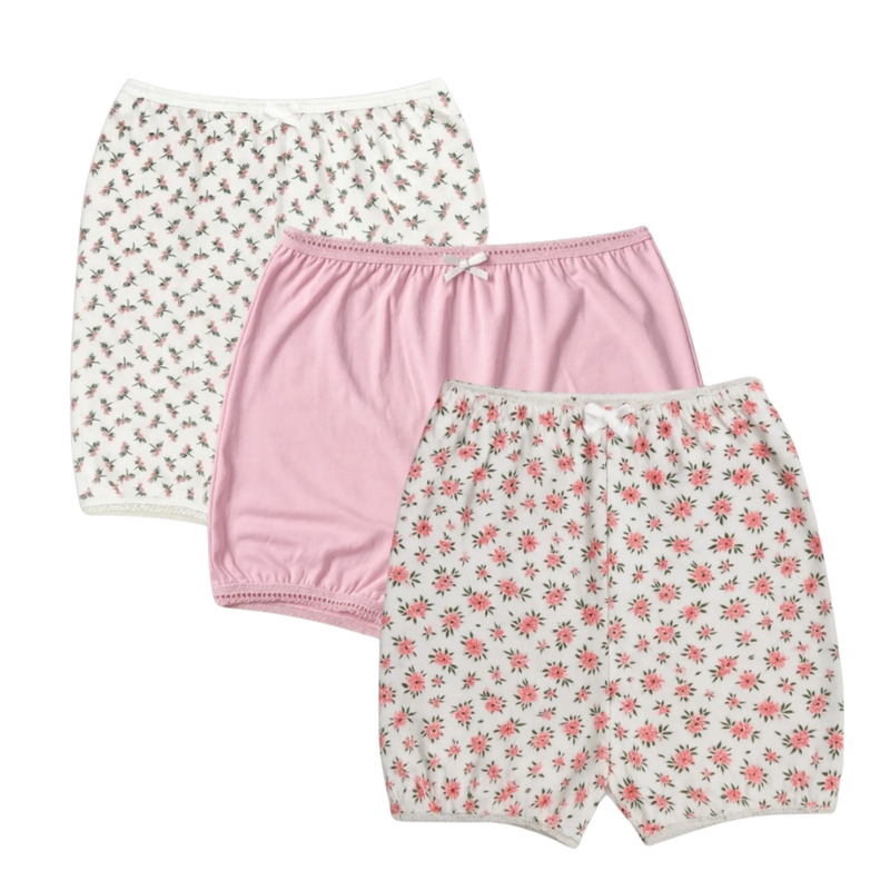 Genius - 3pc-Set - Girl's Cotton Undershorts - Multicolor