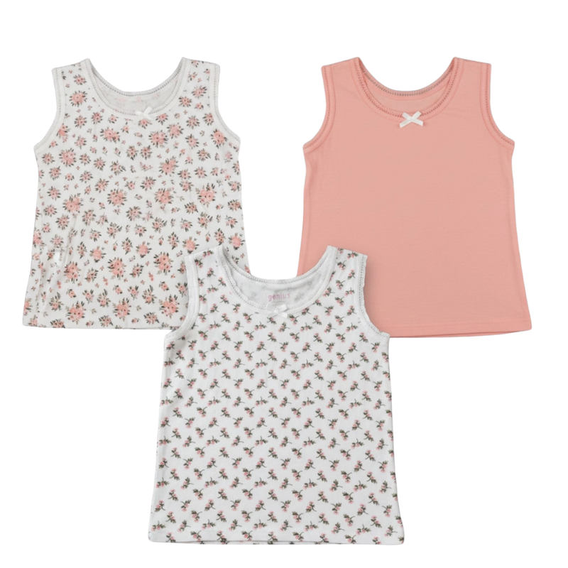 Genius - 3pc-Set - Girl's Spaghetti Camisole - Multicolor