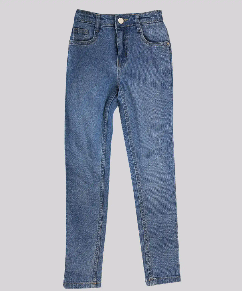 Nexgen Girls - Girl' Semi Elasticated Denim Jeans - Denim Blue