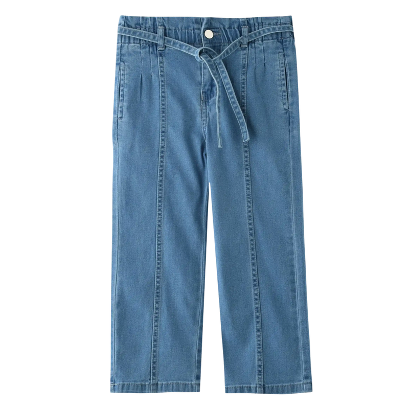 Nexgen Girls - Girl's Fully Elasticated Denim Jeans - Ice Wash