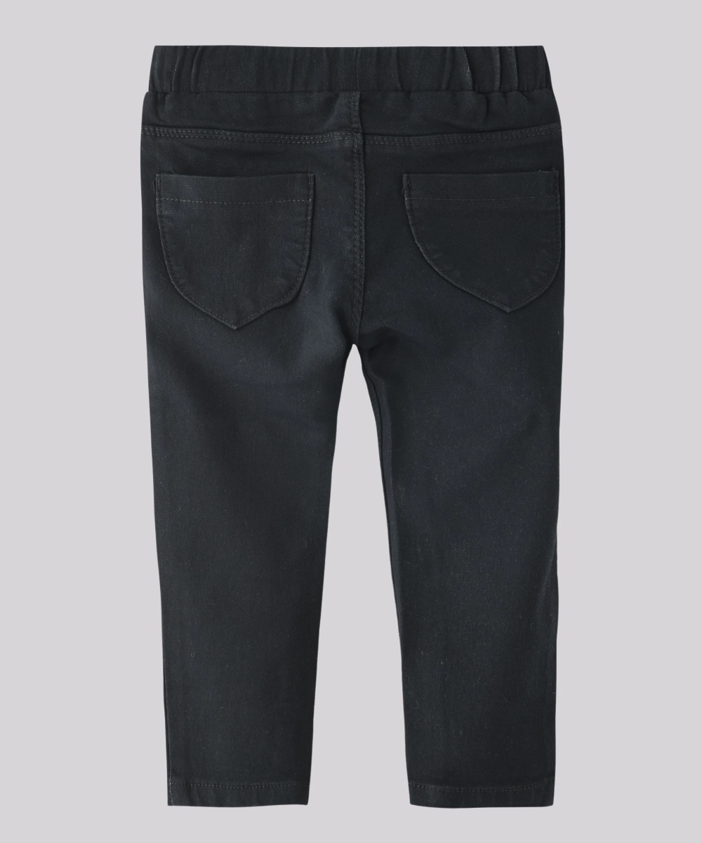 Nexgen Girls - Girl's Fully Elasticated Denim Jeggings - Black