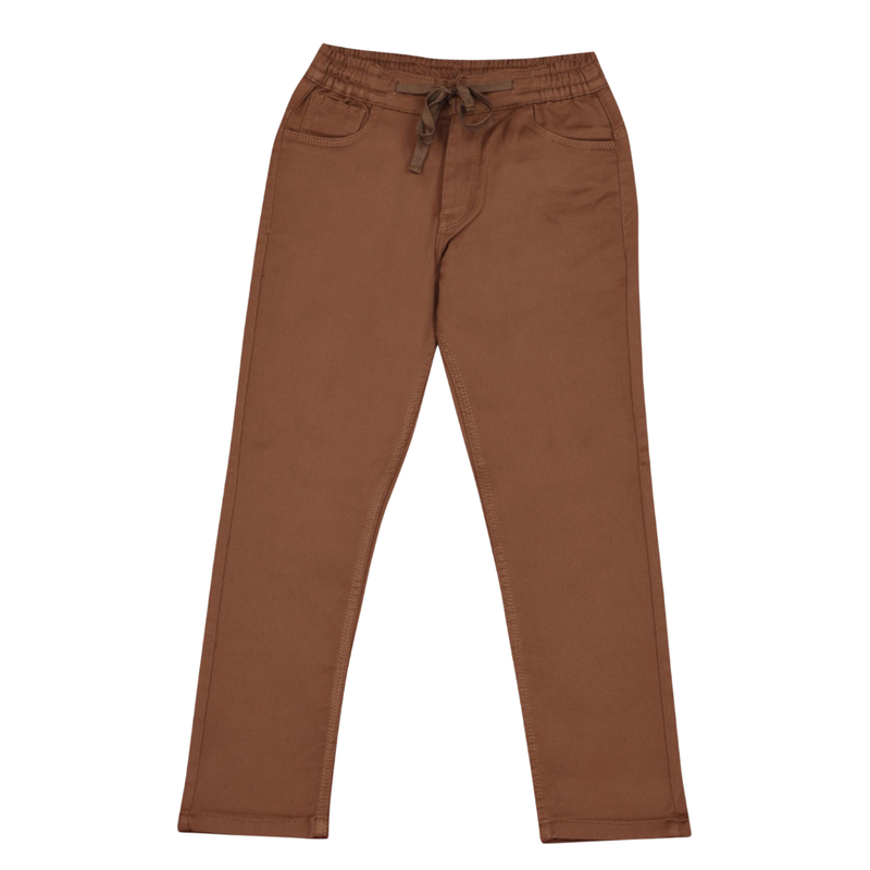 Nexgen Juniors - Boy's Half Elasticated Pant - Brown