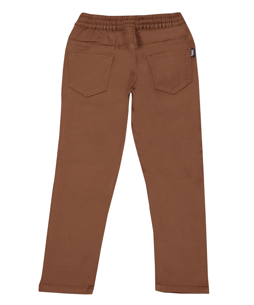 Nexgen Juniors - Boy's Half Elasticated Pant - Brown