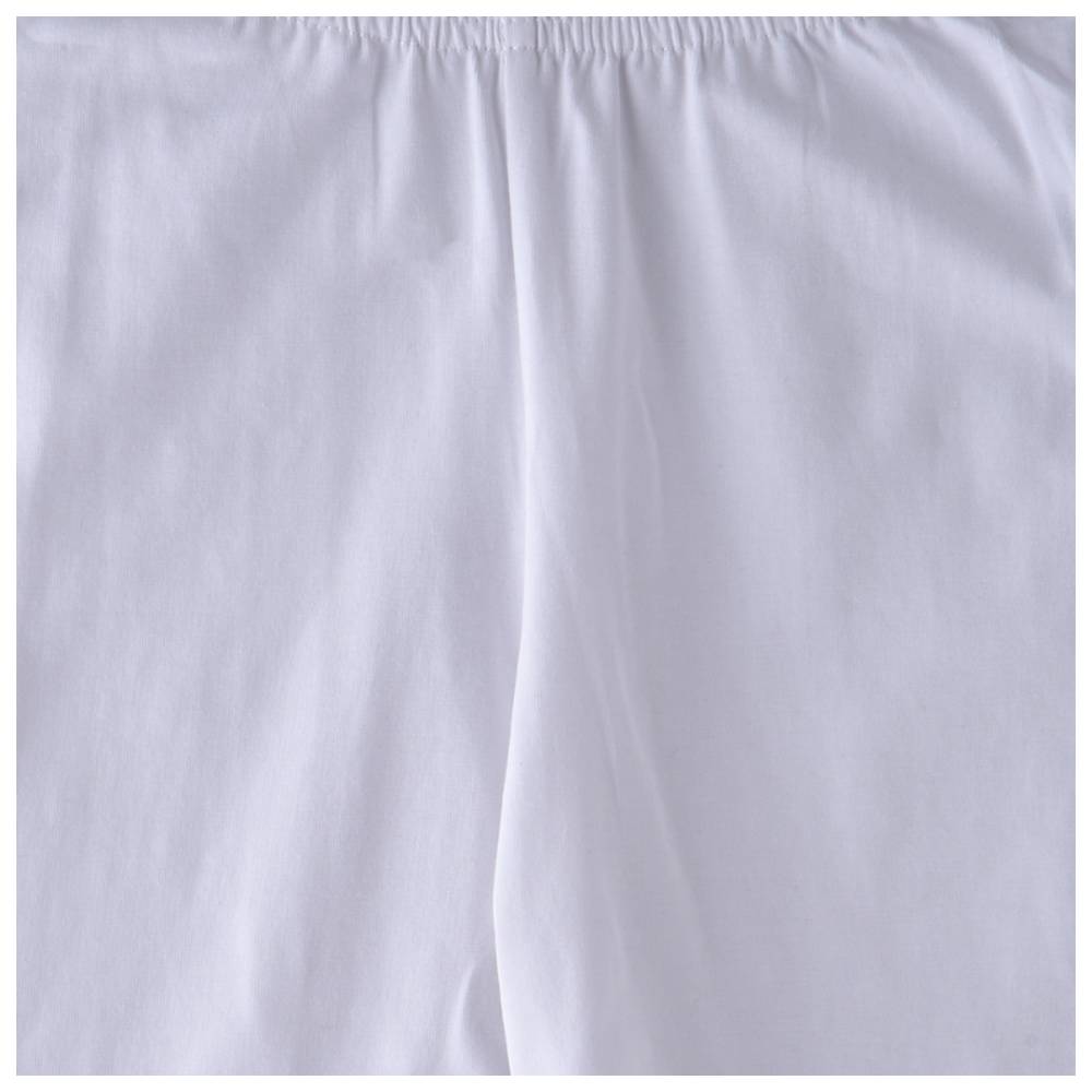 Nexgen Girls - Girl's Fully Elasticated Basic Cycling Shorts - White
