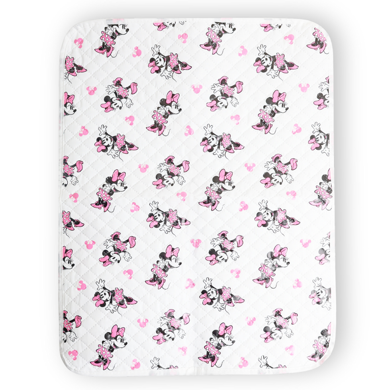 Disney Baby Girl's Minnie Mouse Changing Mat - White