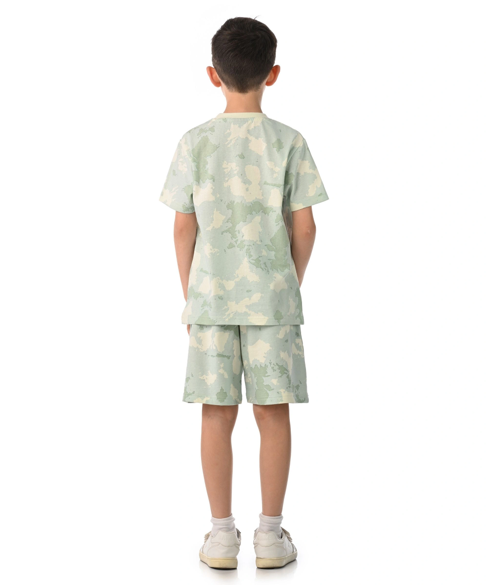 Jurassic World - 2pc-Set - Boys' Short Sleeves T-Shirt & Shorts - Mint Green