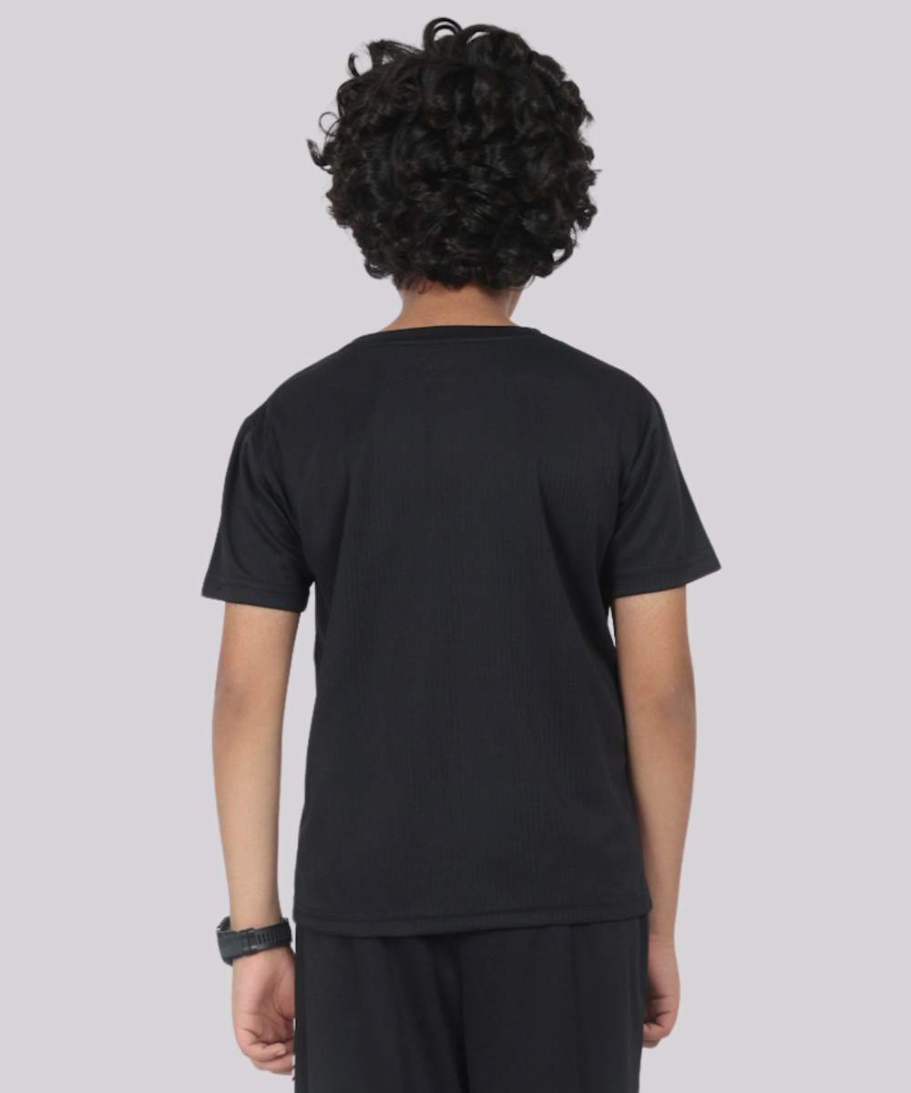 Nexgen Juniors - Boy Half Sleeve Sports T-Shirt - Black