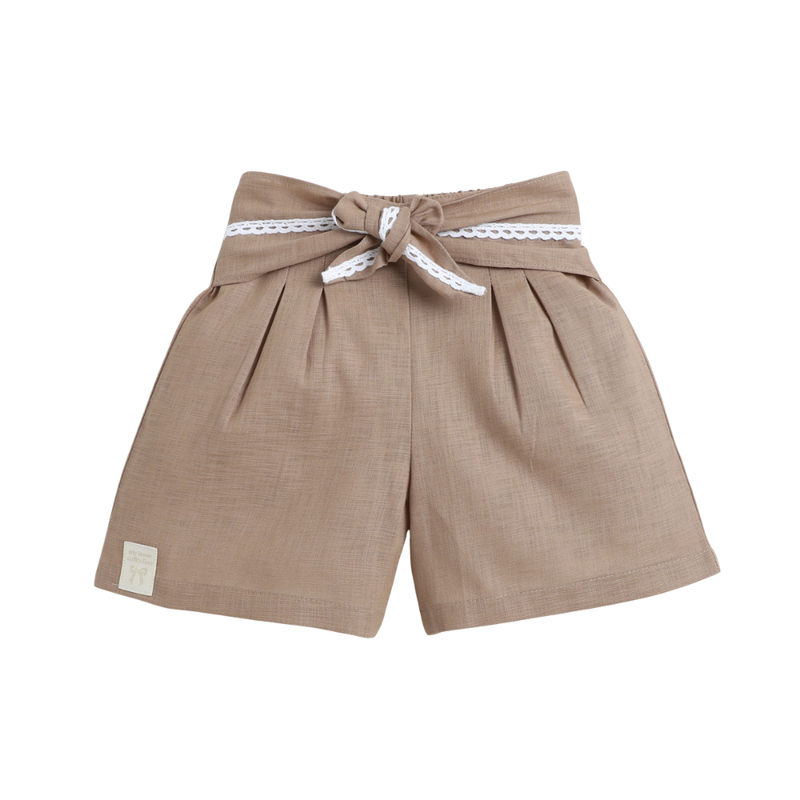 LITTLE KANGAROOS - Girl's Casual Shorts - Brown