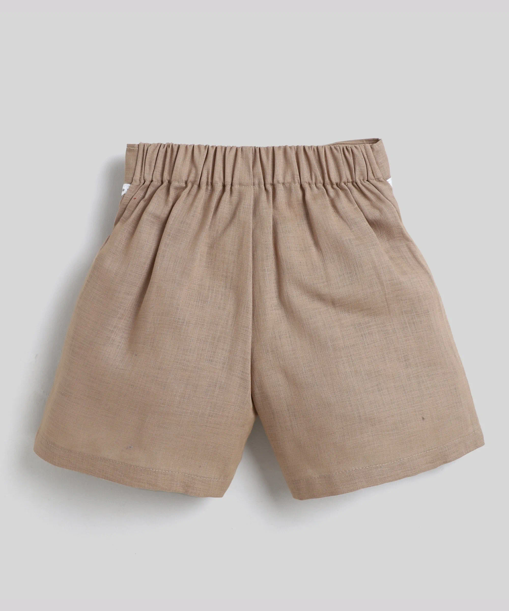LITTLE KANGAROOS - Girl's Casual Shorts - Brown