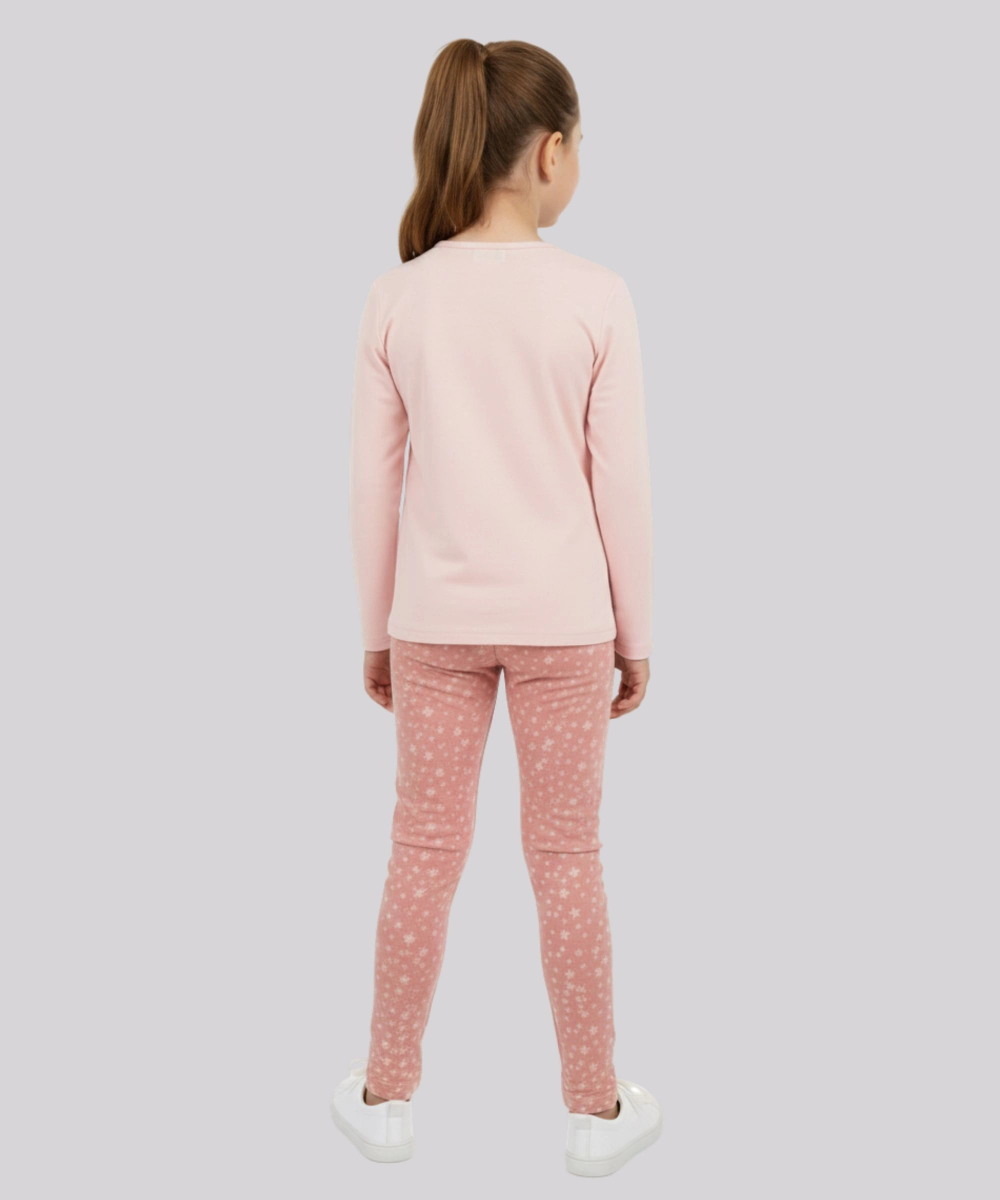 Genius - 2pc-Set - Girl's Sweatshirt & Legging Set - Pink
