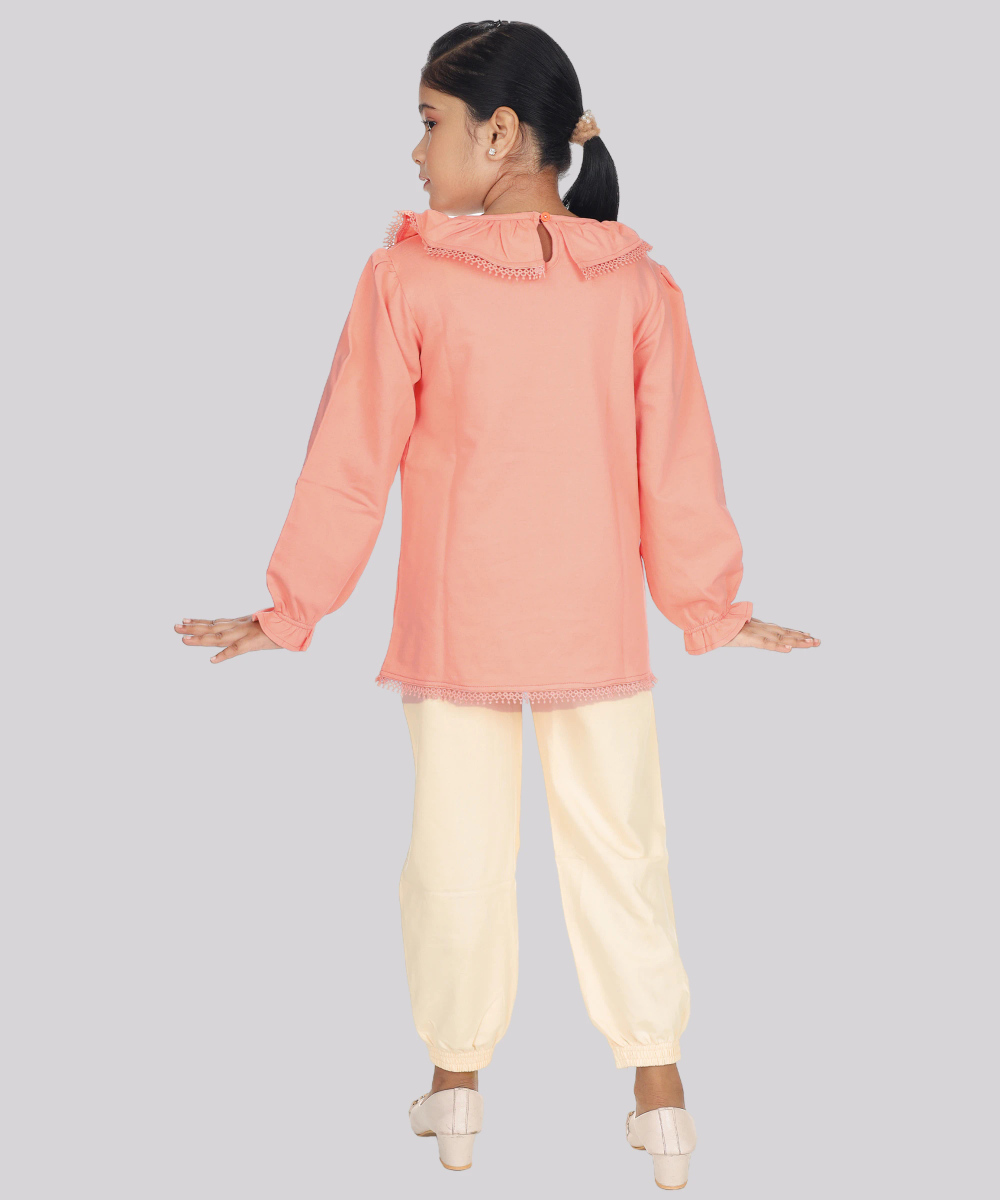 Genius - 2pc-Set - Girl's Sweatshirt & Jogger - Coral