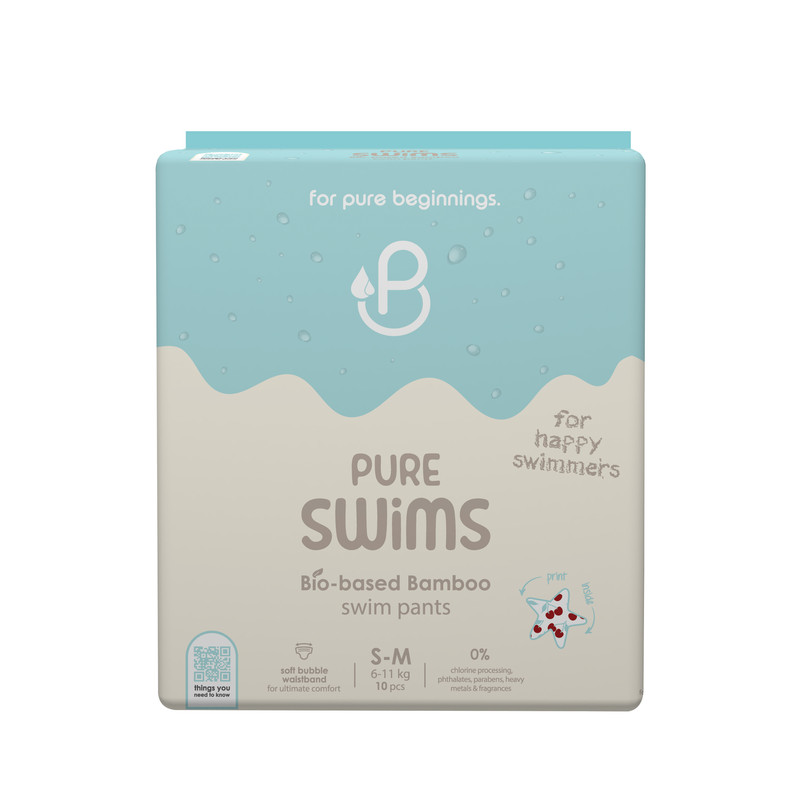 Pureborn - Baby Swim Diaper Pants - Small-Medium - 6-11 kg - 10 Pcs