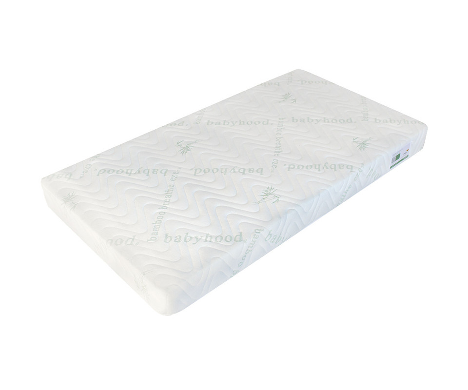 Babyhood - Baby Mattress -White - 129.5 x 69 x 10 cm