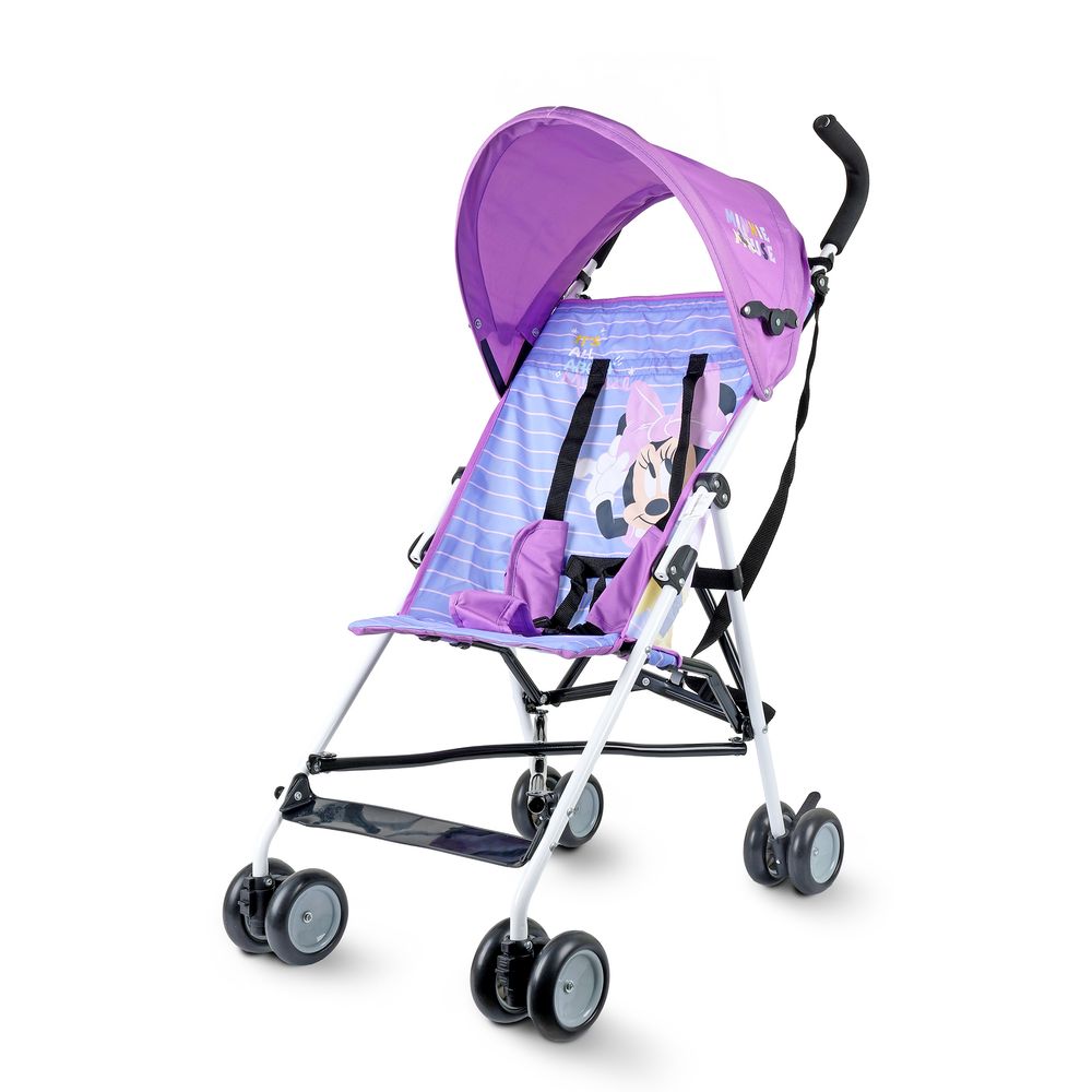 Disney - Minnie Mouse Lightweight Travel Stroller - Purple