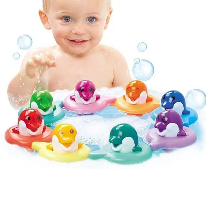 Tomy Toomies - Bath Toys Do Re Mi Dolphins Floating And Splashing Bathtime Toys - For Ages 12m And Above