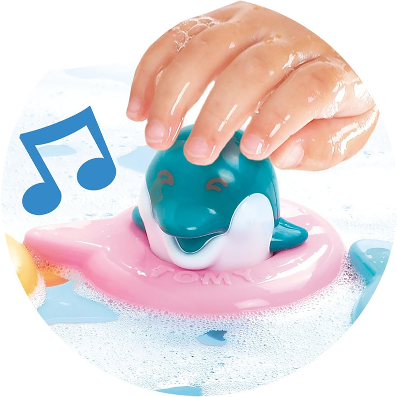 Tomy Toomies - Bath Toys Do Re Mi Dolphins Floating And Splashing Bathtime Toys - For Ages 12m And Above