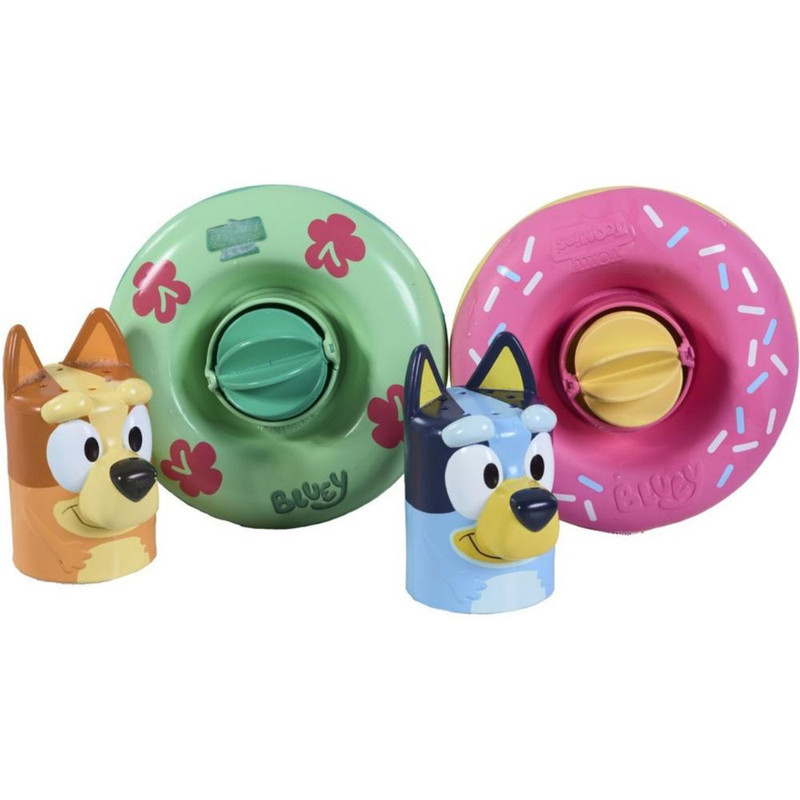 Tomy Toomies - Splash & Float Bluey & Bingo Bath Time Toy Set