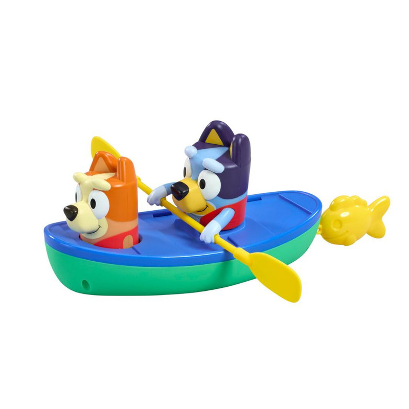 Tomy Toomies - Bluey Pull & Go Canoe Pull String Bath Time Toy Set - Multicolor