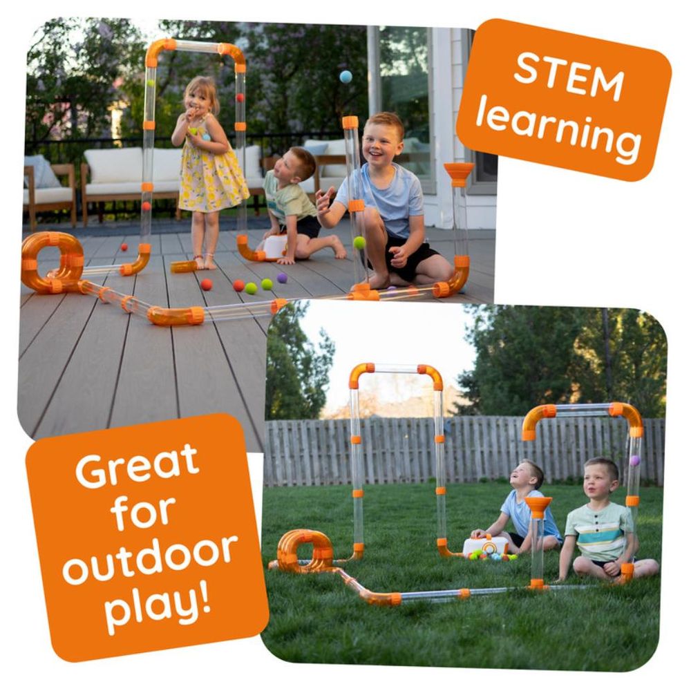 Fat Brain Toys Air Toobz Air-Powered Educational Toy Set