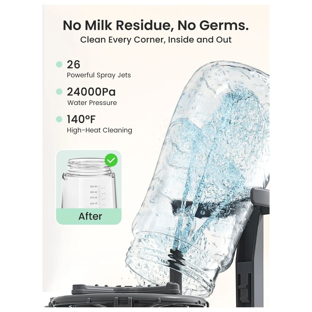 Grownsy - EaseClean Bottle Washer Pro | All-in-One Bottle Washer and Sterilizer and Dryer