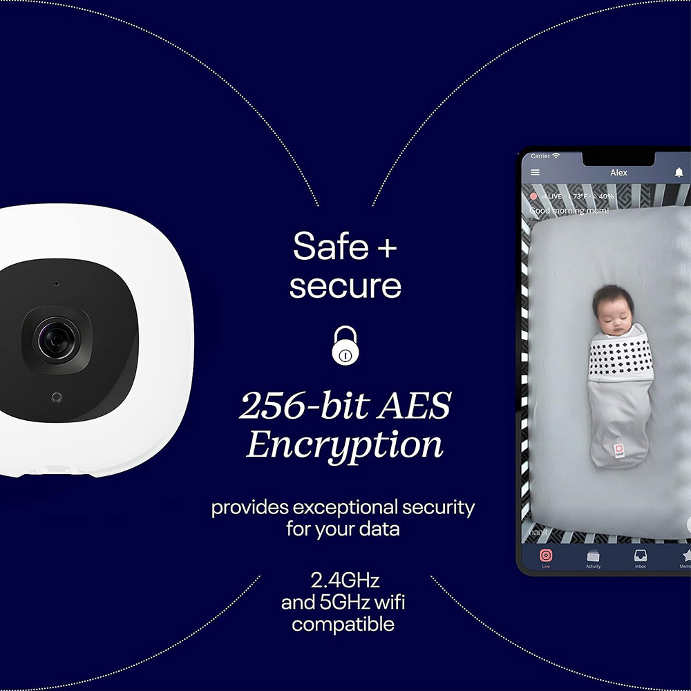 Nanit - Pro Baby Monitor With Wall Mount - Sterling Silver