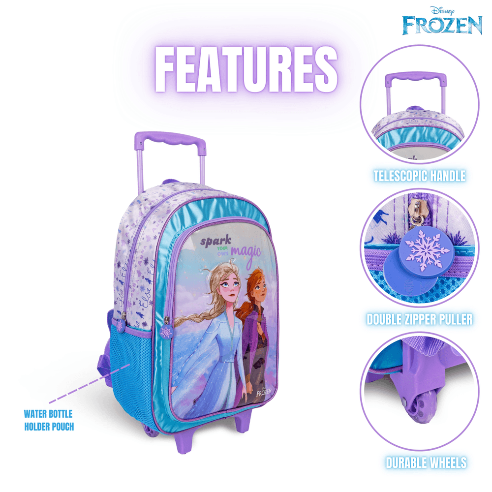 Disney - Frozen Kids 5-In-1 Box Set With18" Trolley School Bag