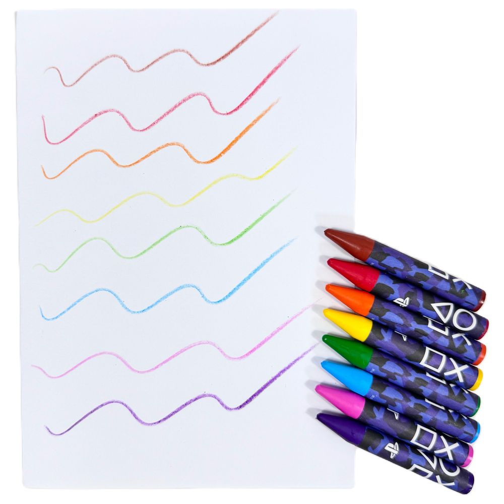 Sony - Playstation Play In Camo Crayons - 12 Pcs