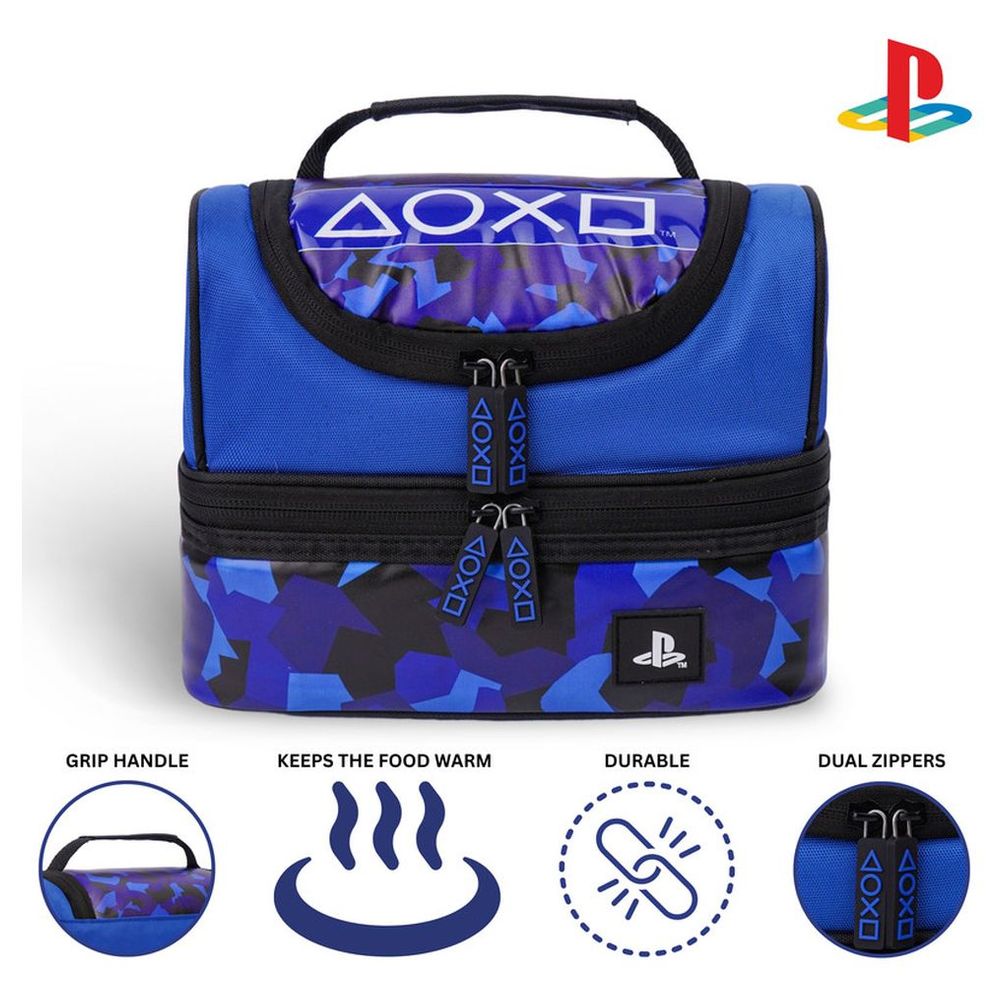 Sony - Playstation Play In Camo Dual Compartment Lunch Bag - 1 L