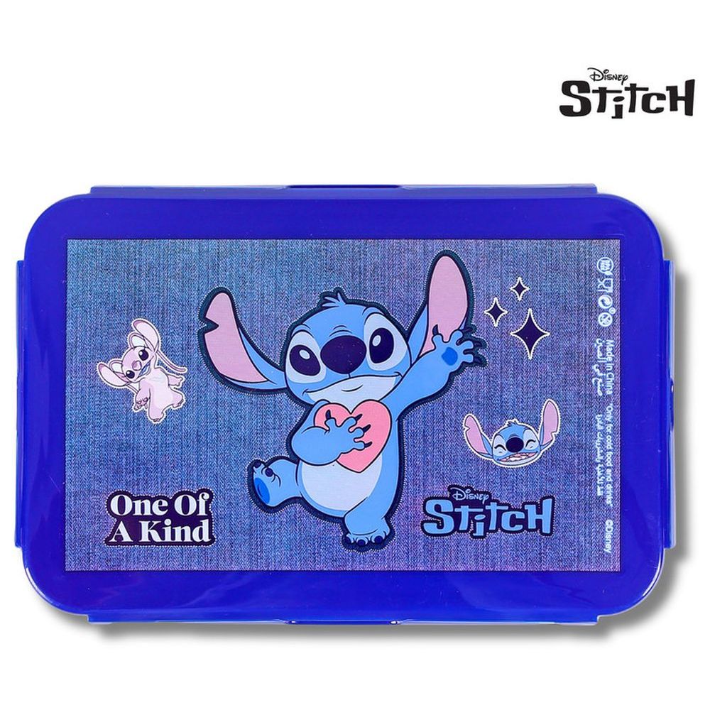 Disney - 3 Removable Compartments Stitch One Of A Kind Lunch Box
