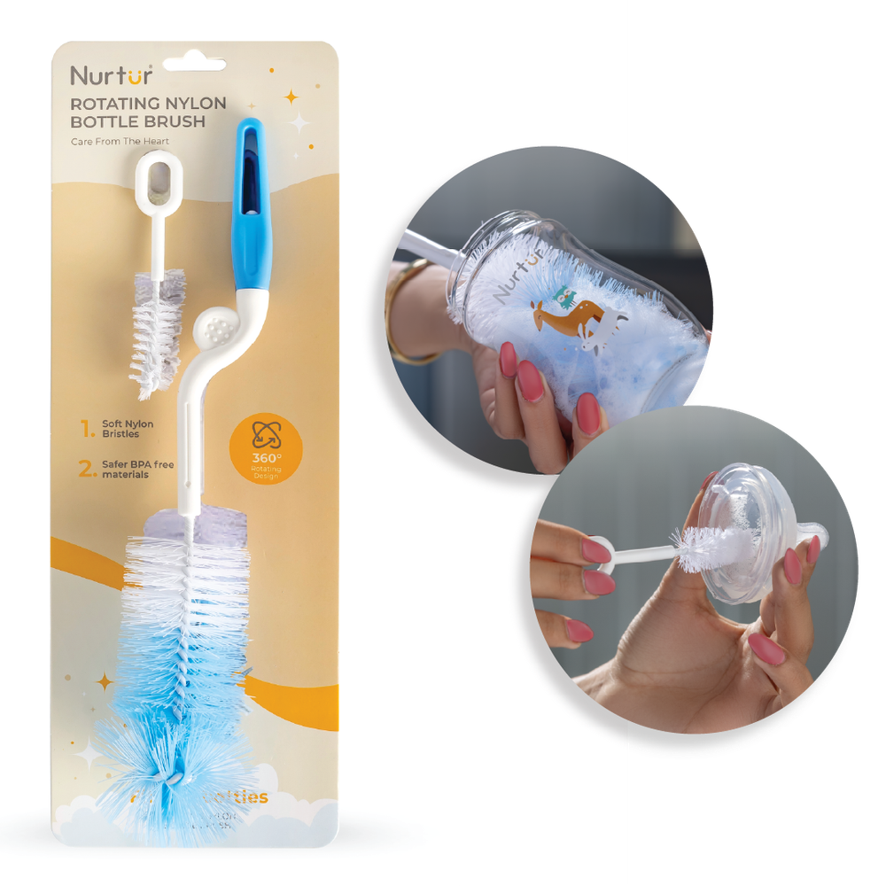 Nurtur Cozi - Baby Bottle Brush with Teat Brush