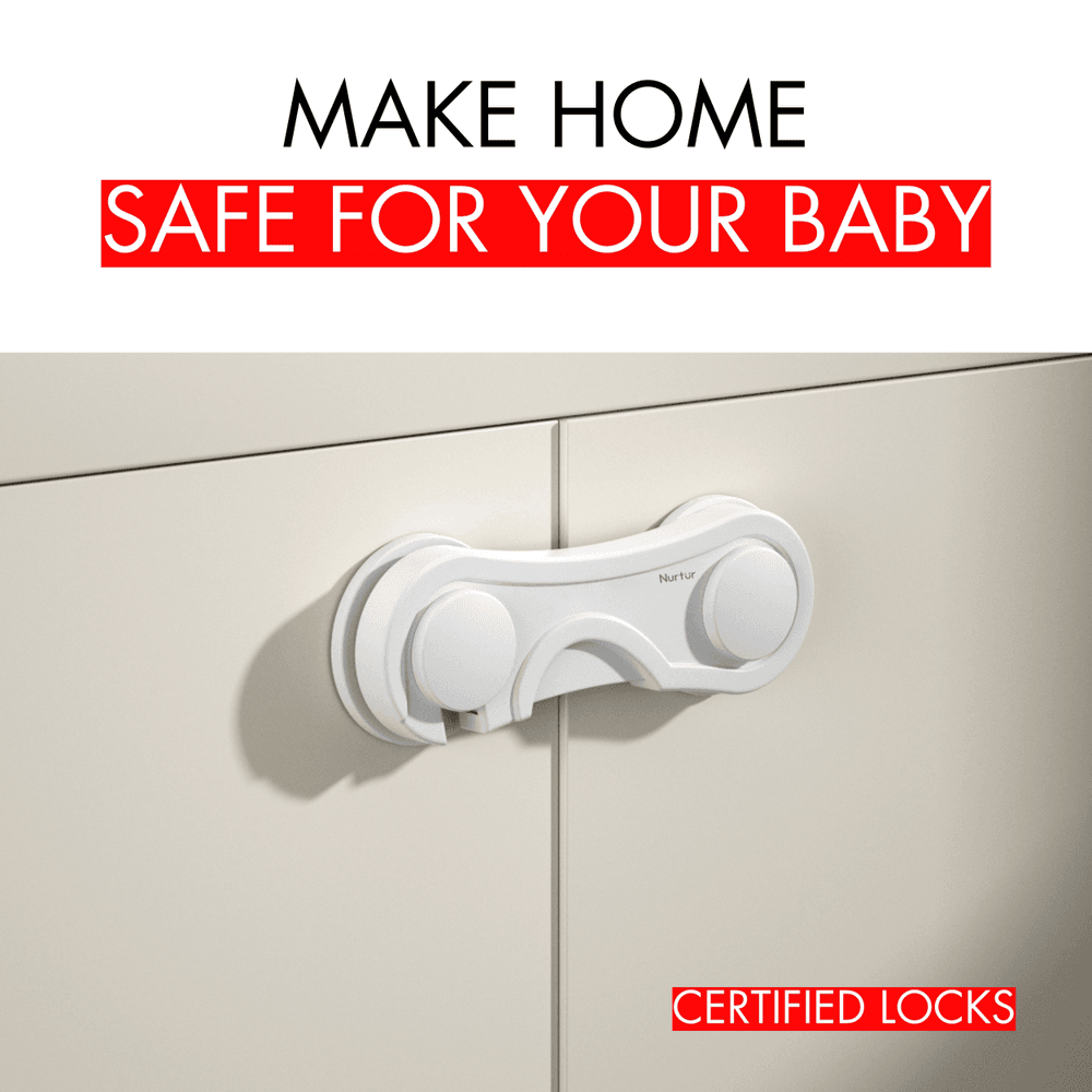 Nurtur - Safety Cabinet Lock - 1 Pc - White
