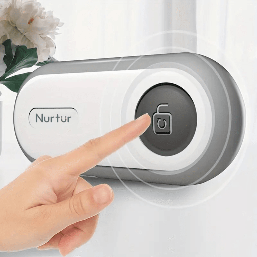 Nurtur - Safety Cabinet Lock - 1 Pc - White/Grey