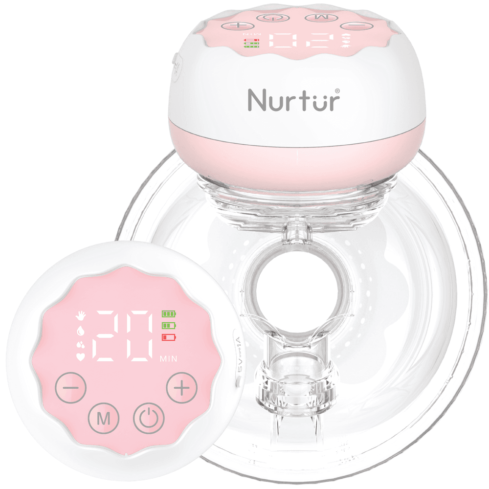Nurtur Cozi - Flex Single Electric Wearable Breast Pump - 150ml - White/Pink