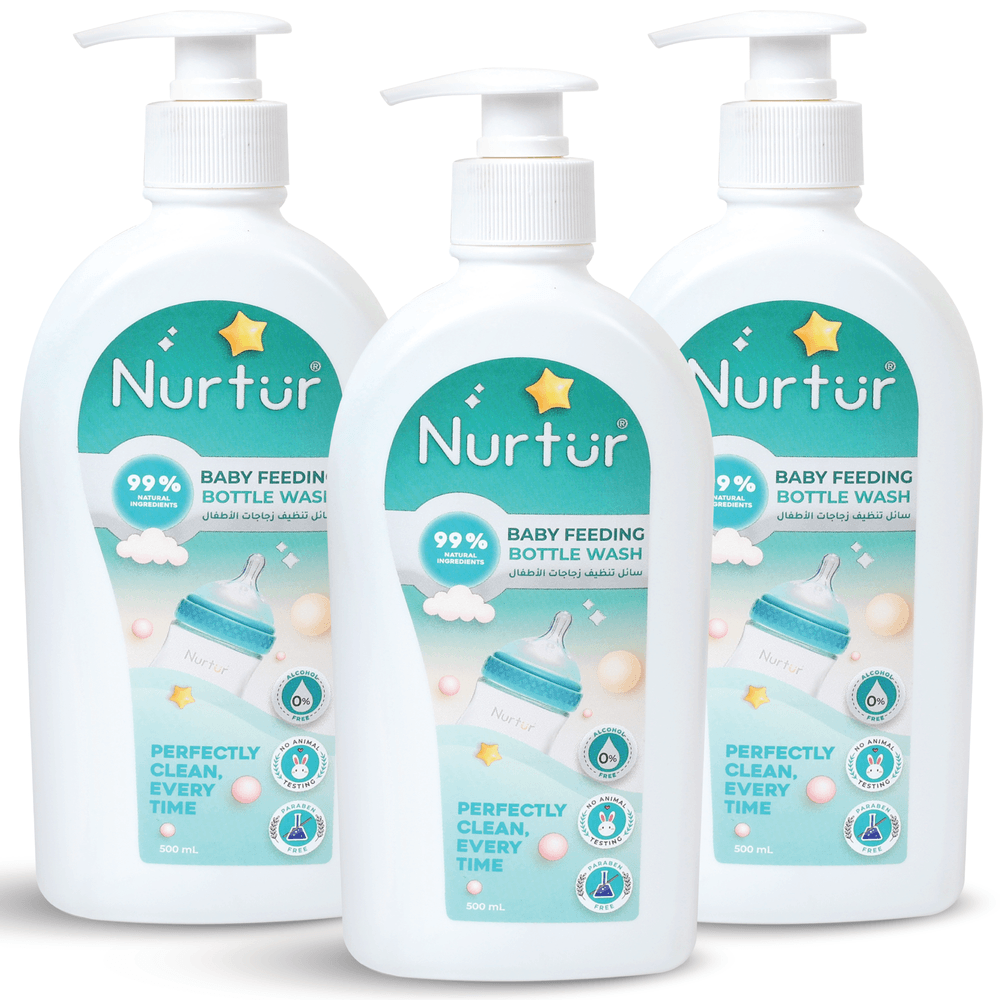 Nurtur - Baby Bottle & Toy Cleanser - Pack of 3 - 1500 ml