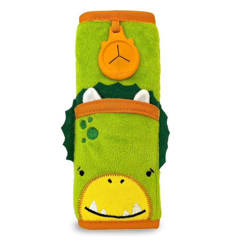 Trunki - Child Seat Belt Strap Cushion Dudley The Dinosaur - Green
