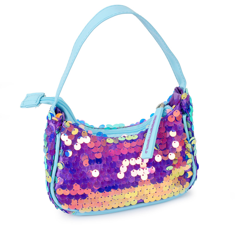Sanrio - Kuromi Indescent Sequin Shoulder Bag - Multicolor