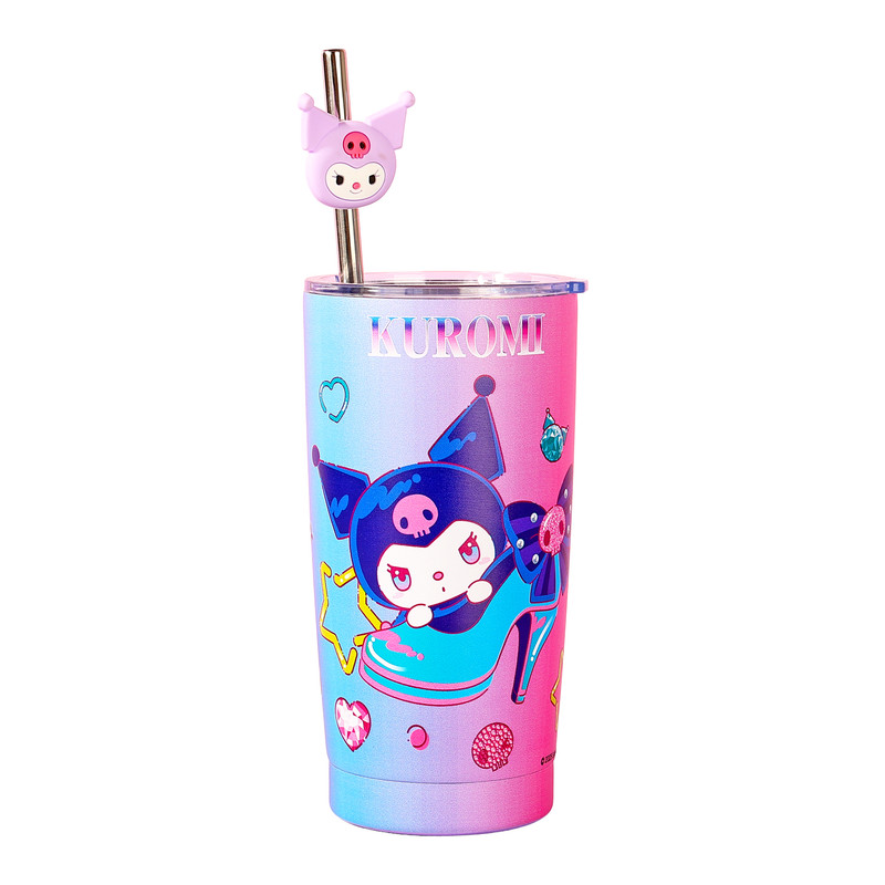 Sanrio - Kuromi Stainless Steel Bottle - Multicolor - 530ml