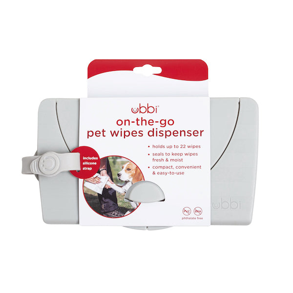Ubbi - Pet On The Go Wipes Dispenser - Grey