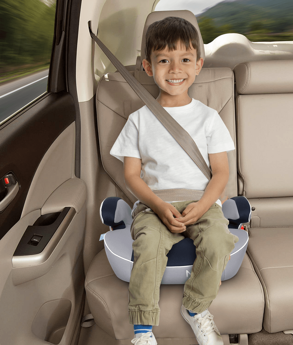 Nurtur - Enzo Kids Booster Seat - Light Grey/Dark Blue