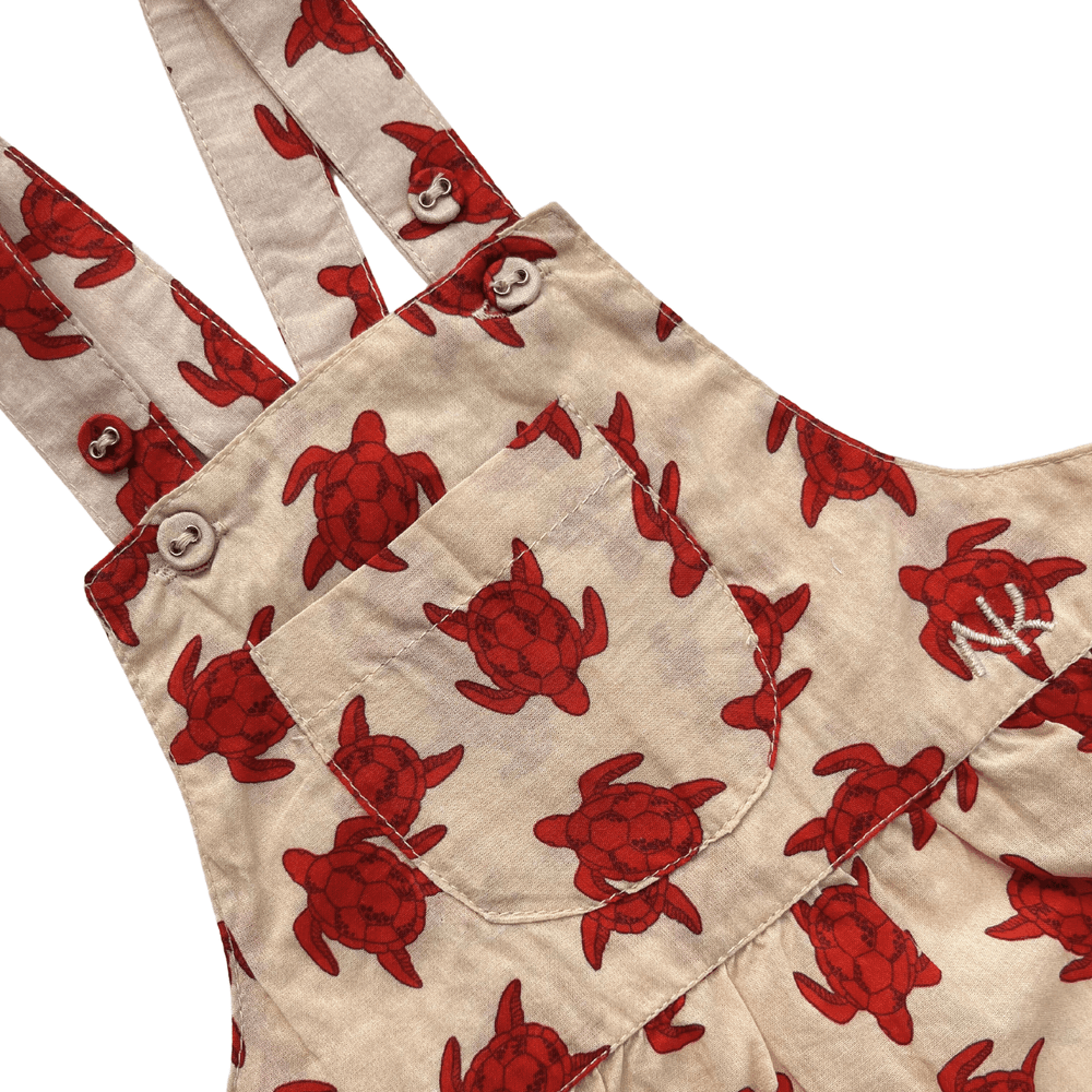 Next of Kin - Dillon Dungaree - Turtle Print