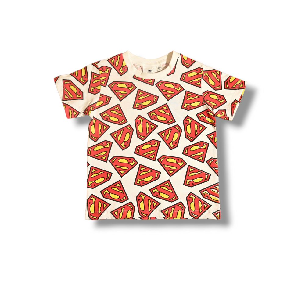 Superman - Boys T-shirt And Short Set - White/Red