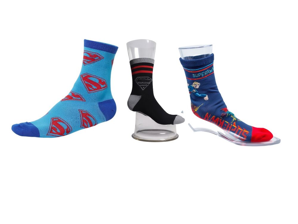Superman 3pc-Set - Boy's Anklet Socks - Multicolor