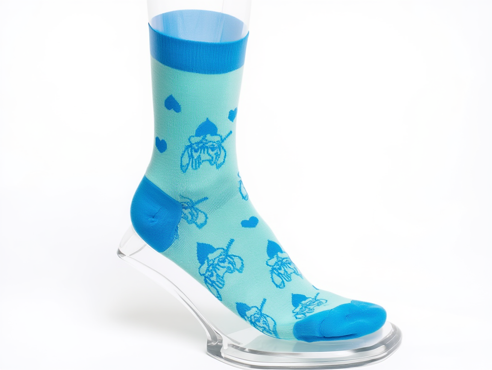 Lilo & Stitch 3pc-Set - Girl's Anklet Socks - Pink/Blue