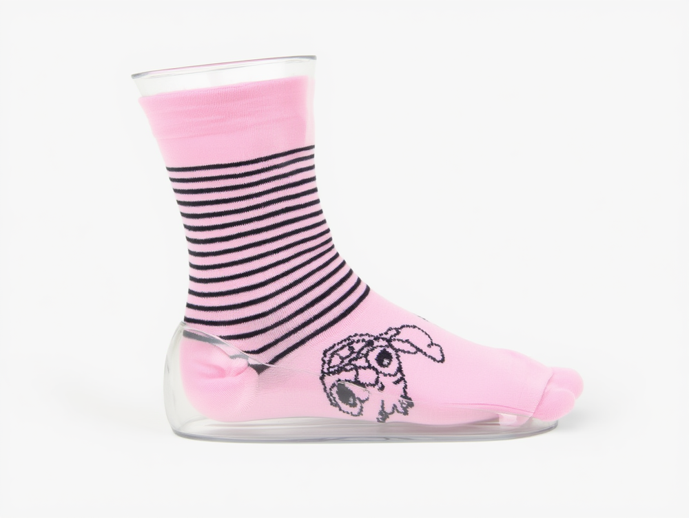 Lilo & Stitch 3pc-Set - Girl's Anklet Socks - Pink/Blue