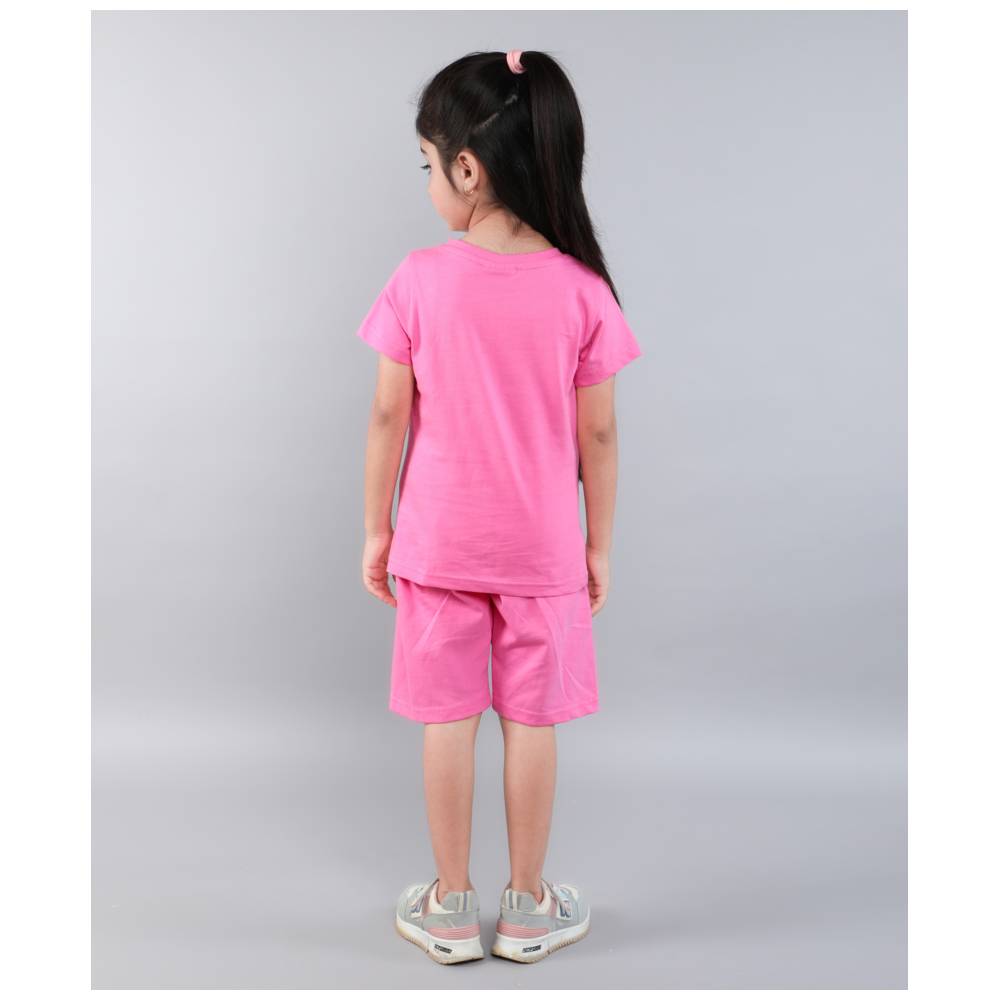 Gabby's Doll House - 2pc-Set - Girl's Short Sleeve T-Shirt & Shorts - Pink