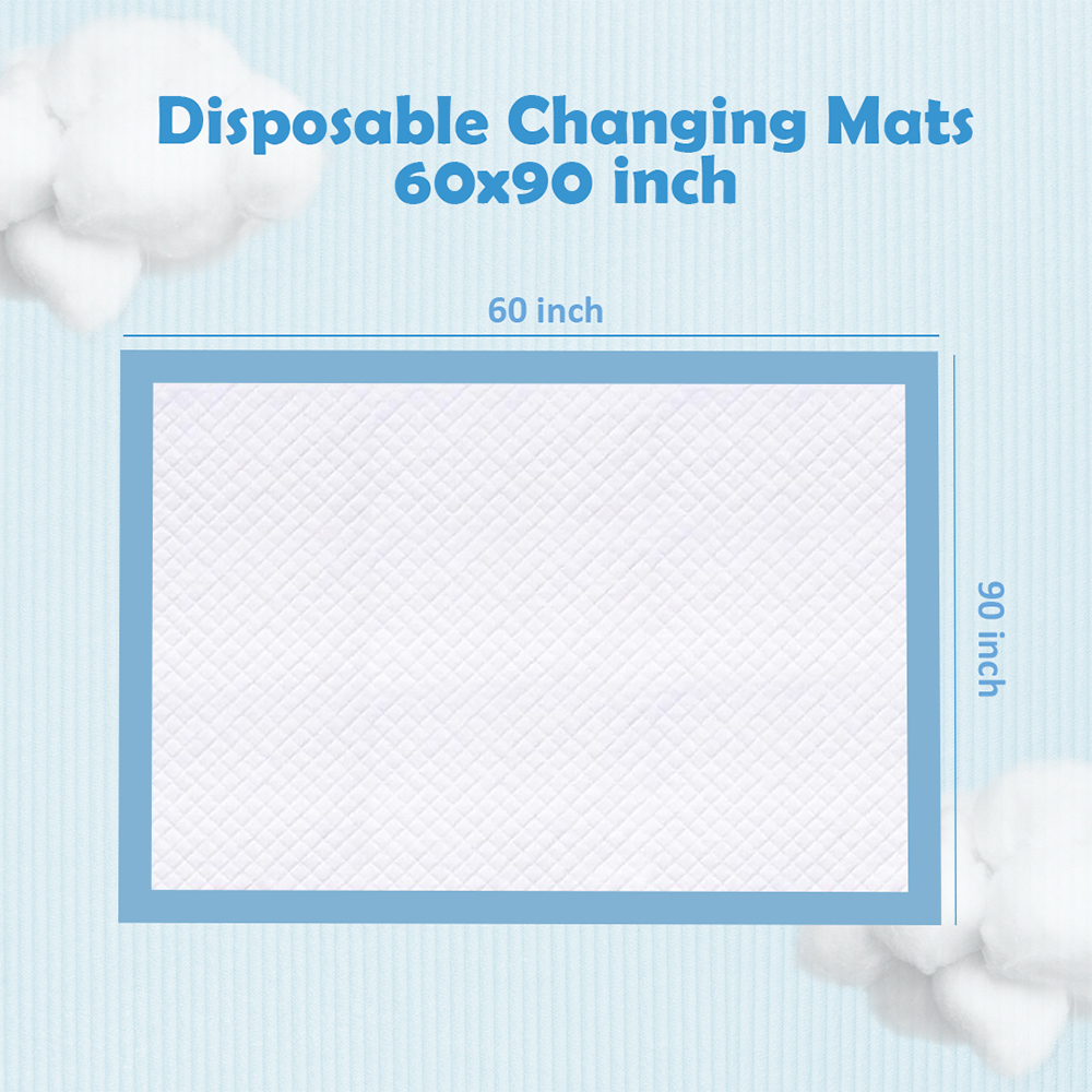 Cute 'n' Cuddle - Adult Disposable Bed Pads - Blue - 60 x 90 cm - Pack Of 60