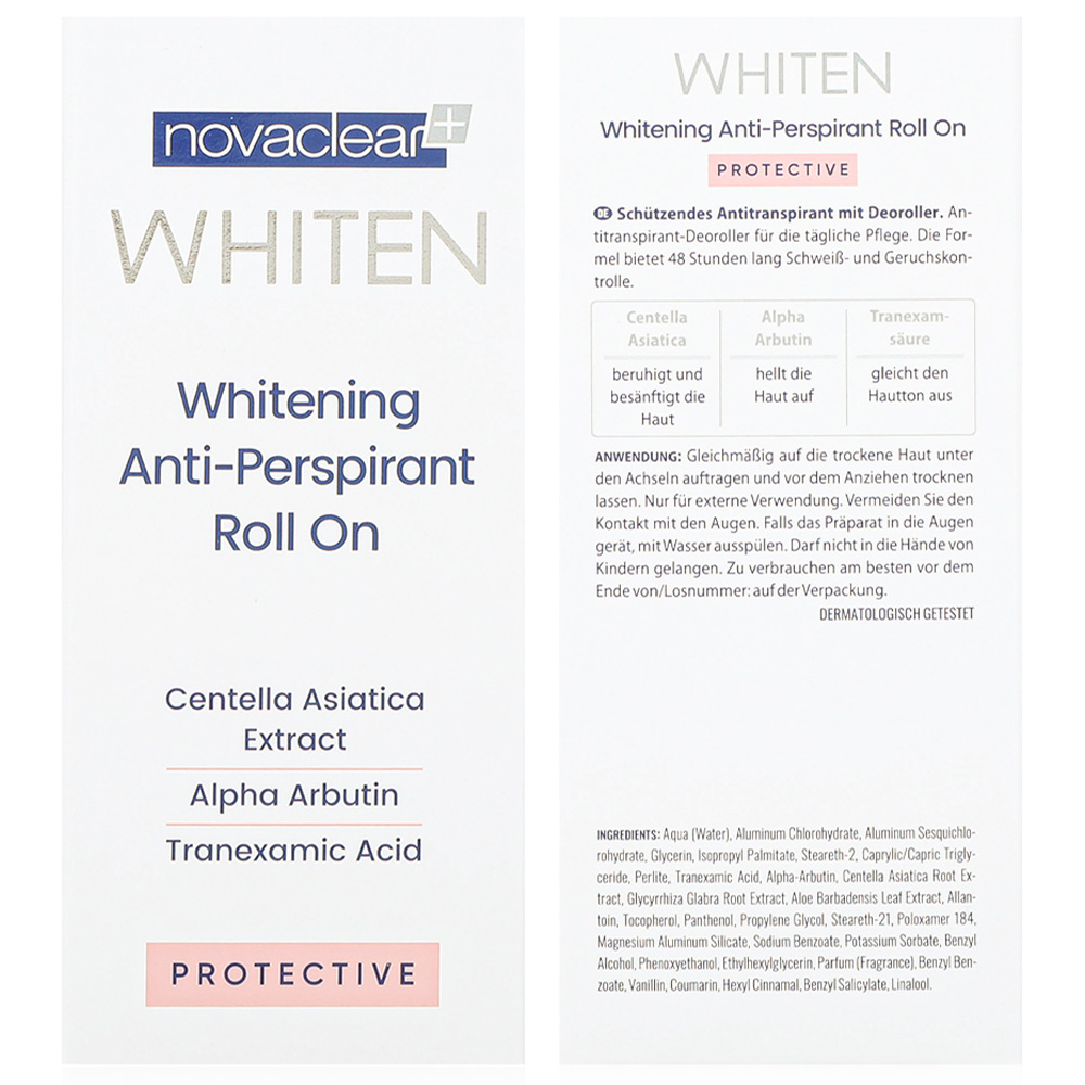 Novaclear - Whitening Anti-perspirant Roll On Protective 50ml