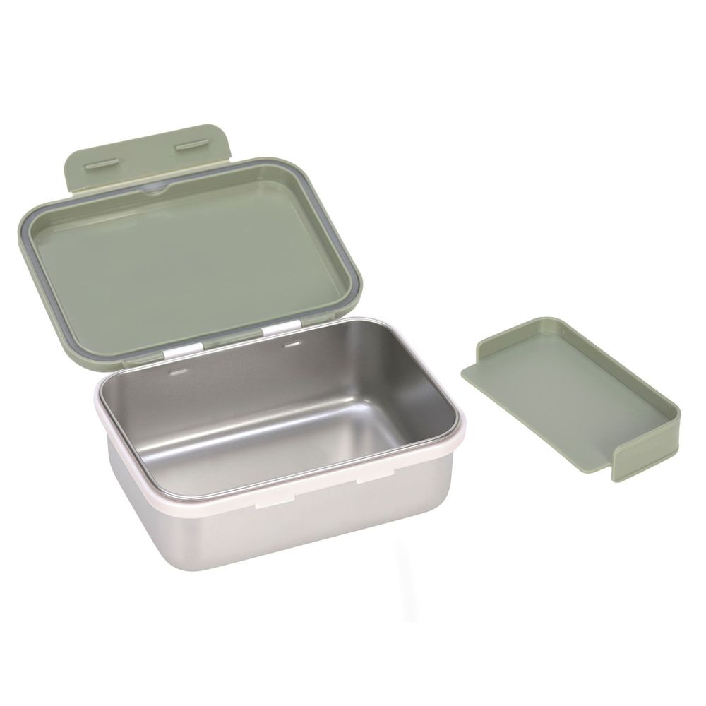 Lassig - Happy Prints Collection Stainless Steel Lunch Box - Light Olive