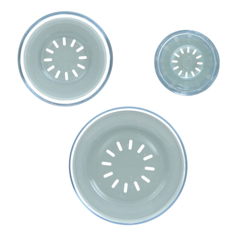 Lassig Glass & Silicone Dish Set - 3 Pcs